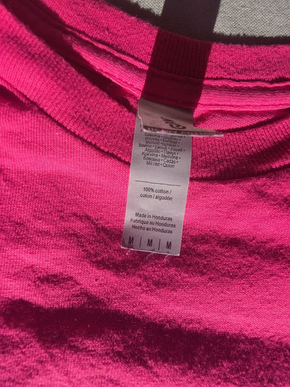 Bright Pink Rhinestone Graphic Tee - Picture 3 of 3